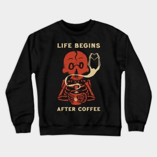 Life Begins After Coffee Crewneck Sweatshirt